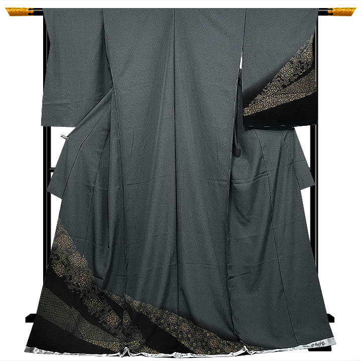 【全商品半額SALE開催中!】落ち着いた色合いと裂取り風の文様が大人の雰囲気ただよう、粋な訪問着のご紹介でございます♪ あなたの格好良い着姿が目に浮かびます(^^♪ 【全商品半額SALE開催中!】落ち着いた色合いと裂取り風の文様が大人の雰囲気ただよう、粋な訪問着のご紹介でございます♪ あなたの格好良い着姿が目に浮かびます(^^♪