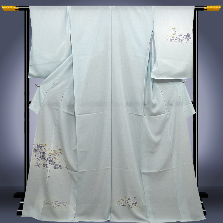 【全品半額!】夏らしい爽やかな水色地の逸品訪問着をご紹介します♪最近、温暖化のせいで夏の暑い期間が長くなってるような気がしますね。という事は、夏着物は下手すれば10月初めくらいまでお召しいただけるかもしれませんね笑 【全品半額!】夏らしい爽やかな水色地の逸品訪問着をご紹介します♪最近、温暖化のせいで夏の暑い期間が長くなってるような気がしますね。という事は、夏着物は下手すれば10月初めくらいまでお召しいただけるかもしれませんね笑