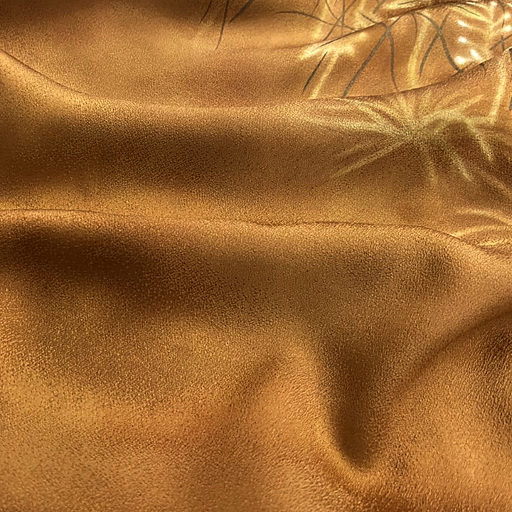 無線友禅作家 西山謙一 × 幻のブランド染の北川　最高級訪問着【茶　幻想花】