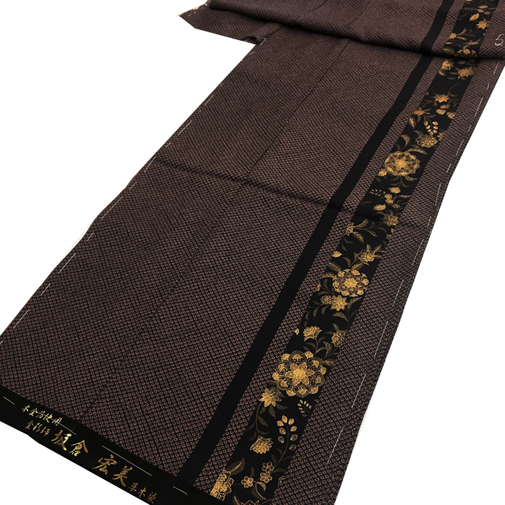 金彩師「板倉宏美」本金箔で描かれた美しい大人の訪問着