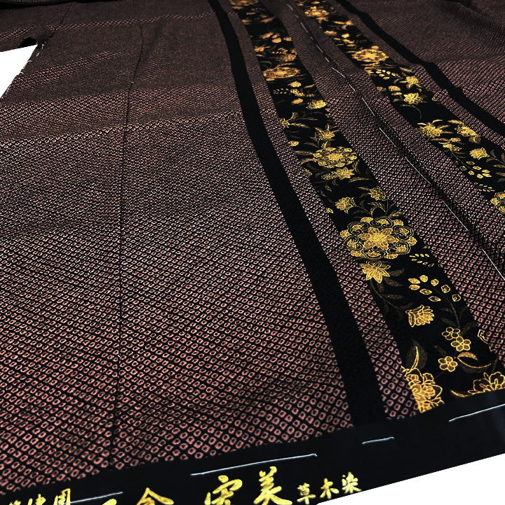 金彩師「板倉宏美」本金箔で描かれた美しい大人の訪問着