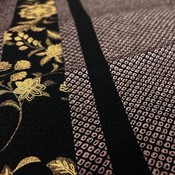 金彩師「板倉宏美」本金箔で描かれた美しい大人の訪問着