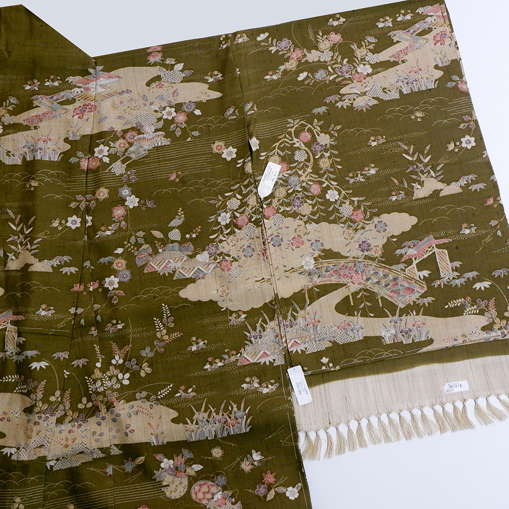 しょうざん　生紬訪問着【茶屋辻】