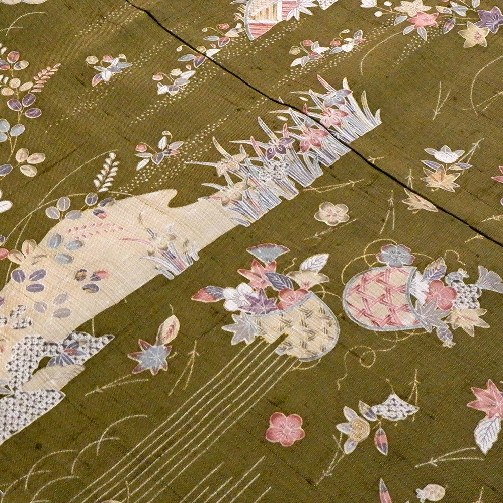 しょうざん　生紬訪問着【茶屋辻】