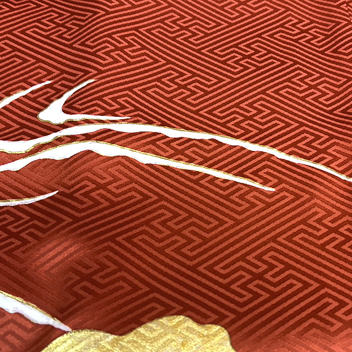 仁左衛門　染の北川　特選振袖【荒波】