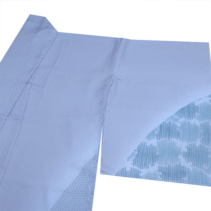 五嶋紐ブランド　正絹訪問着【紫　雪輪に七宝】