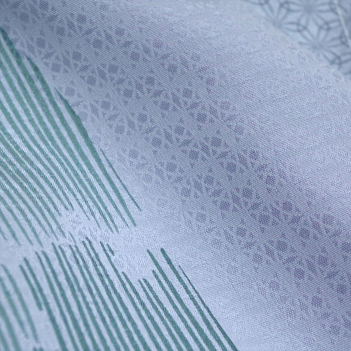 五嶋紐ブランド　正絹訪問着【紫　雪輪に七宝】