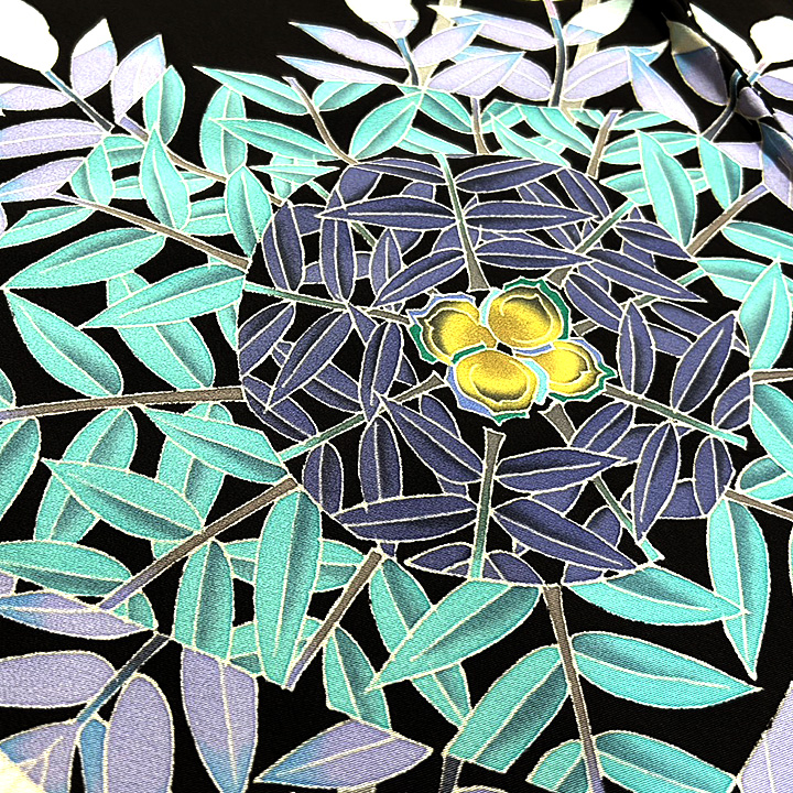 「胡桃」の上品で美しい魅力漂う特選訪問着　本加賀友禅作家「杉浦仲」氏　