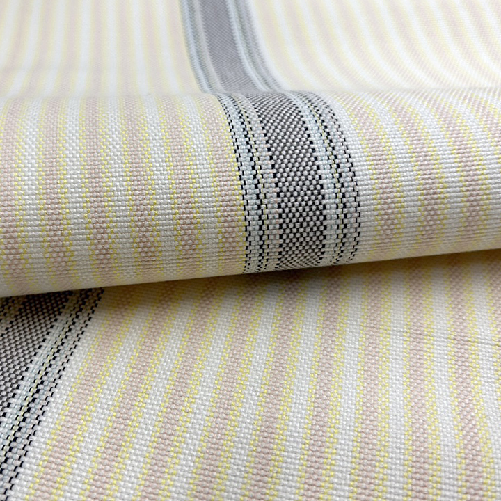 綿生地　八寸帯【イエロー　縞】