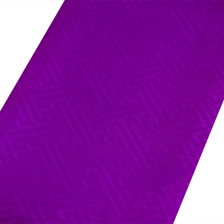 正絹 重ね衿【卍繋ぎ・紫】 - ウインドウを閉じる