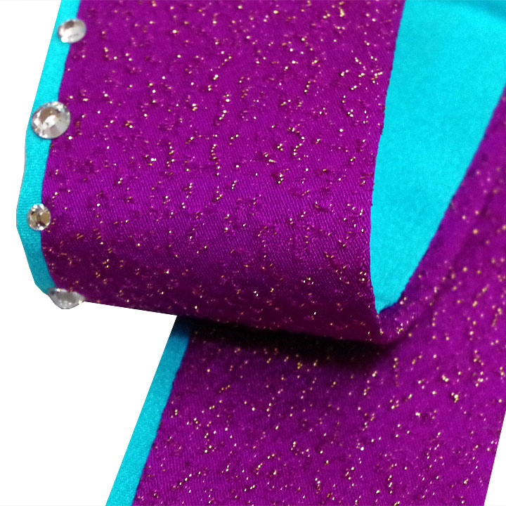 重ね衿【紫に水色】