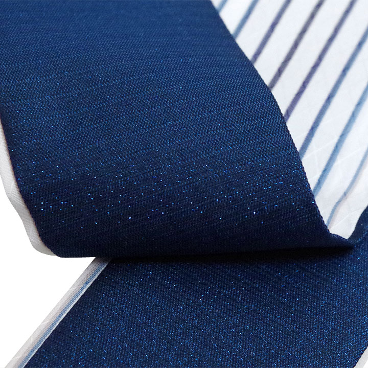 重ね衿【ラメ・ブルー】