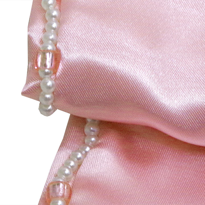 ビーズ付き 重ね衿【ピンク】