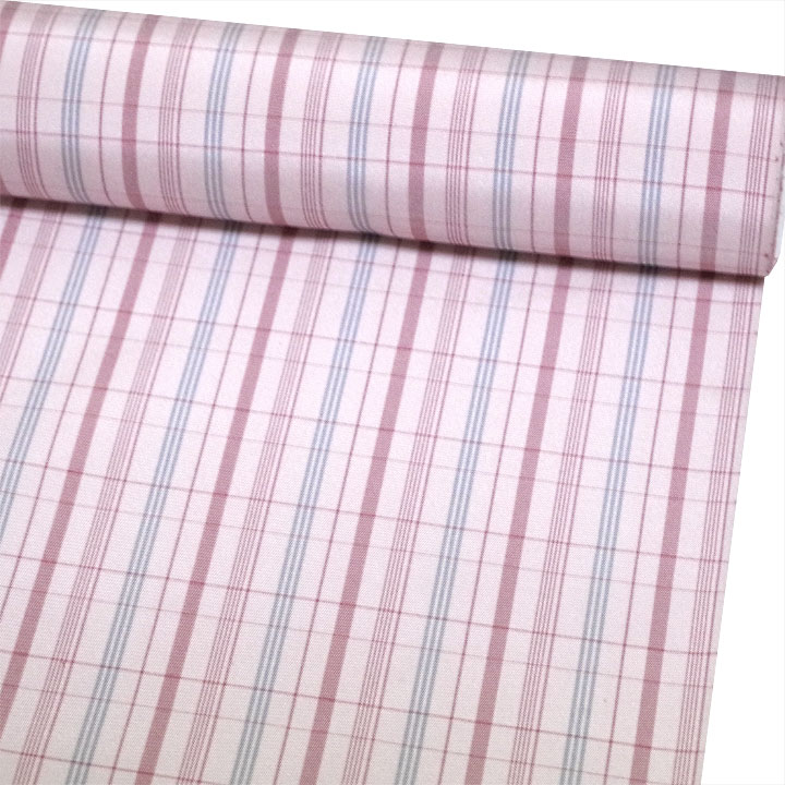 正絹御召反【縞　赤】