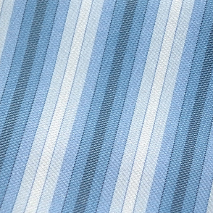 正絹御召反【縞　青】