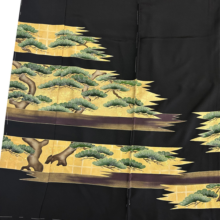 気品のある和デザイン　京都の一流染匠が創作した黒留袖 - ウインドウを閉じる