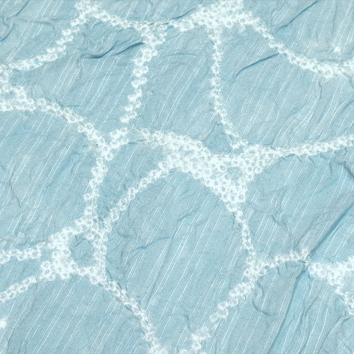 DDY-6 有松鳴海絞り 浴衣 絞り浴衣 幾何学 身丈裄丈長め DDY-6