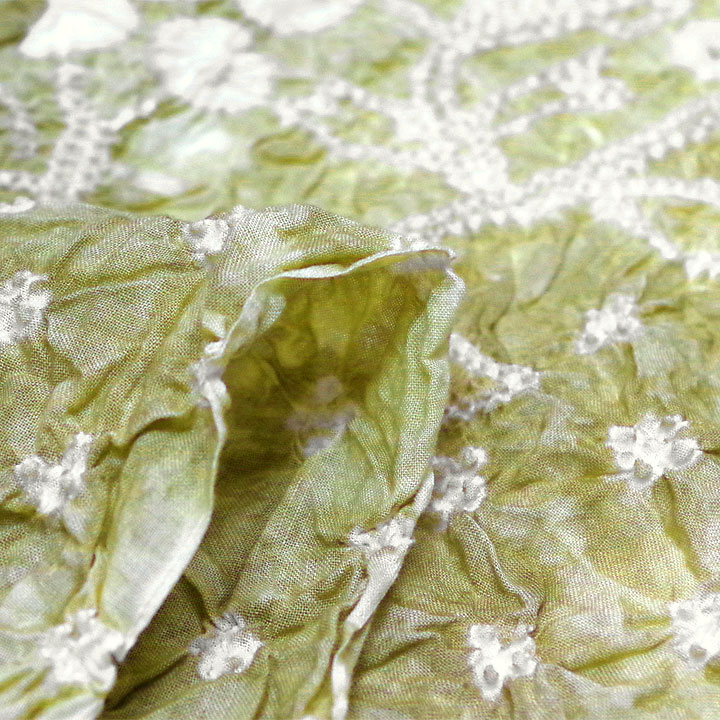 Y1018◇美品 綿 洗える夏着物 有松鳴海絞り 手縫い仕立て 風車 高級浴衣