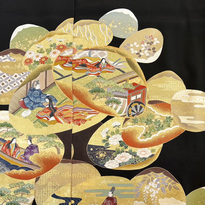 Kuro tomesode of Kubokou 180215-kt-1 - Click Image to Close