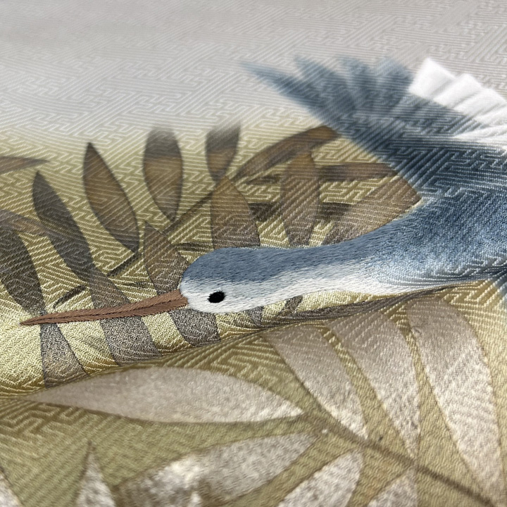 無線友禅の最高傑作　西山謙一「に志山染匠」特撰色留袖