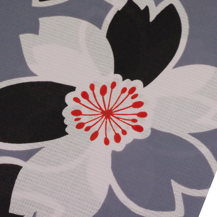 夏をお洒落に楽しむ　祇園ばやし「注染そめ」浴衣反【桜】