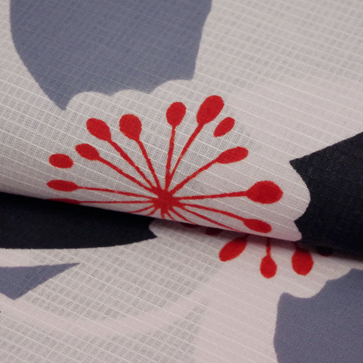 夏をお洒落に楽しむ　祇園ばやし「注染そめ」浴衣反【桜】