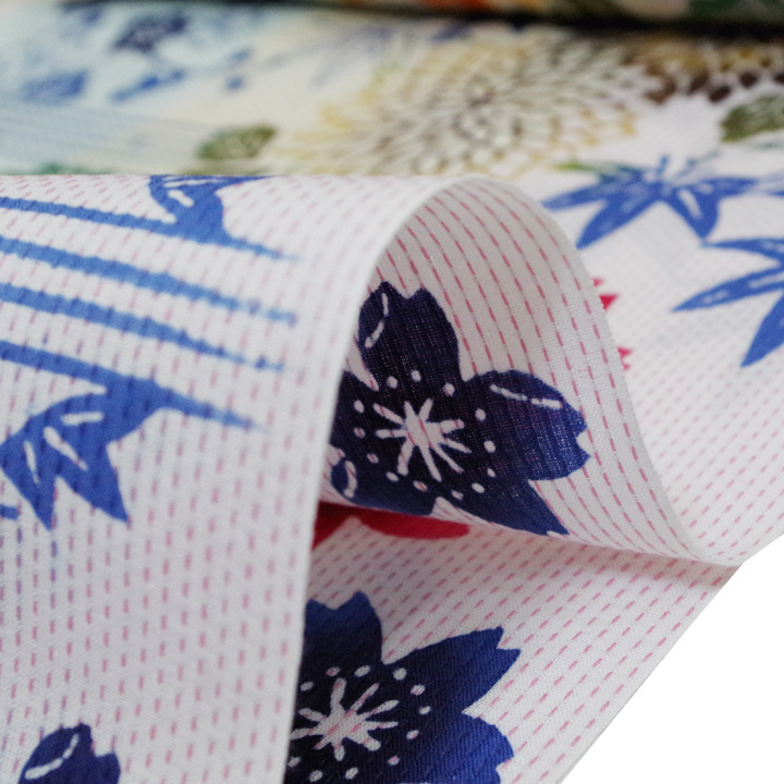 夏をお洒落に楽しむ　祇園ばやし「注染そめ」浴衣反【松竹梅】