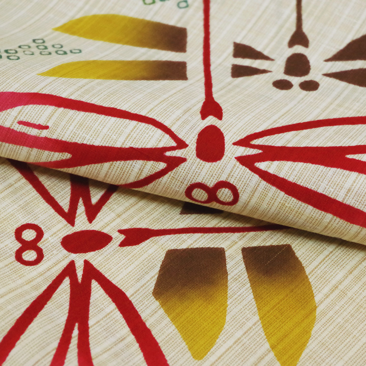 伝統ある染色が素敵な「注染そめ」浴衣反【浅黄色　トンボ】