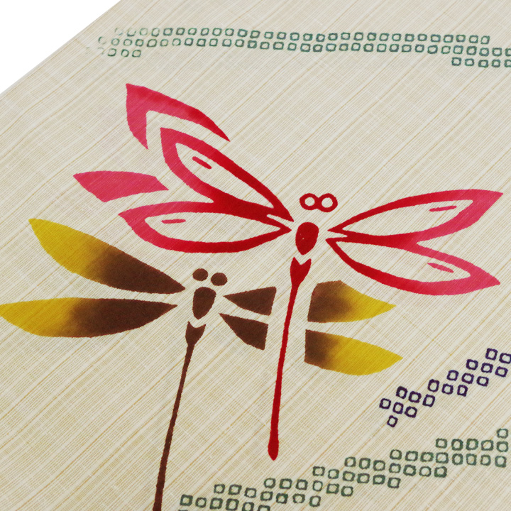 伝統ある染色が素敵な「注染そめ」浴衣反【浅黄色　トンボ】