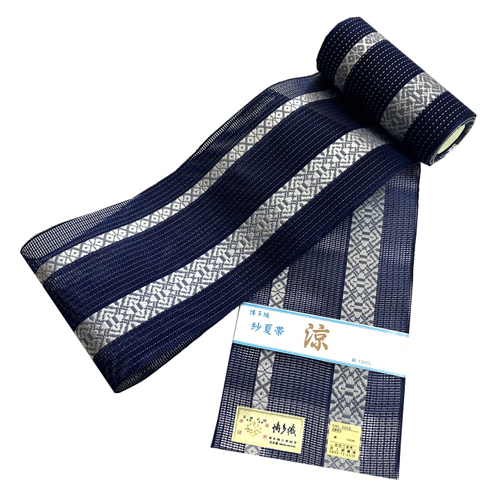 【新着情報】夏の季節にピッタリな本場筑前博多織の紗半幅帯が登場です。