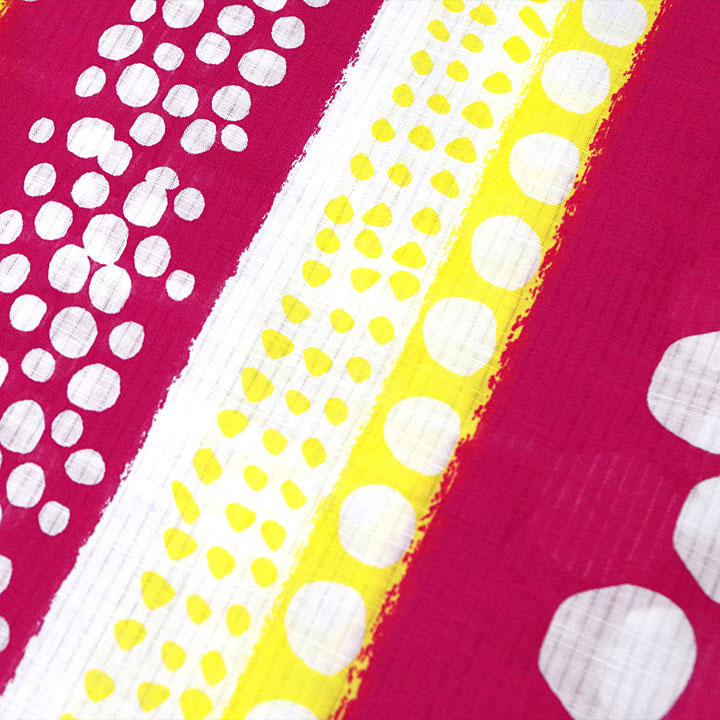 プレタ浴衣　LIP STAGE【水玉　赤】