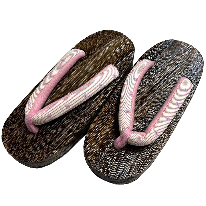 子供プレタ浴衣・帯・下駄セット【女の子　No,4　サイズ120】