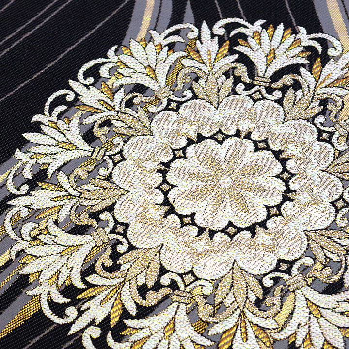 大光謹製　西陣織袋帯【鏡裏文様】　