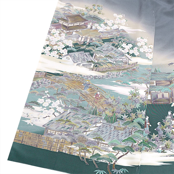 十日町 女流作家 林静穂 特選訪問着【茶屋辻】 [241121-ho-3