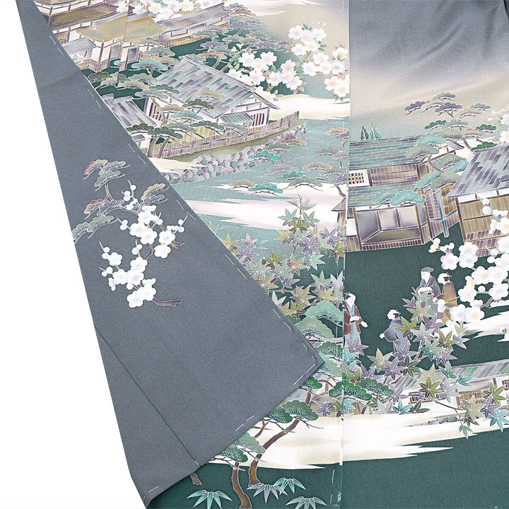 十日町 女流作家 林静穂 特選訪問着【茶屋辻】 [241121-ho-3