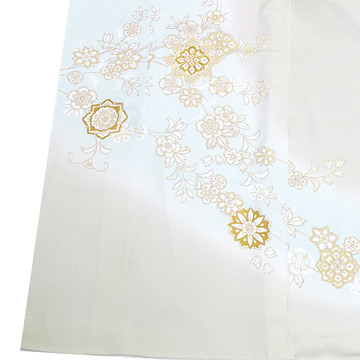 正絹　訪問着【優美な華文様】