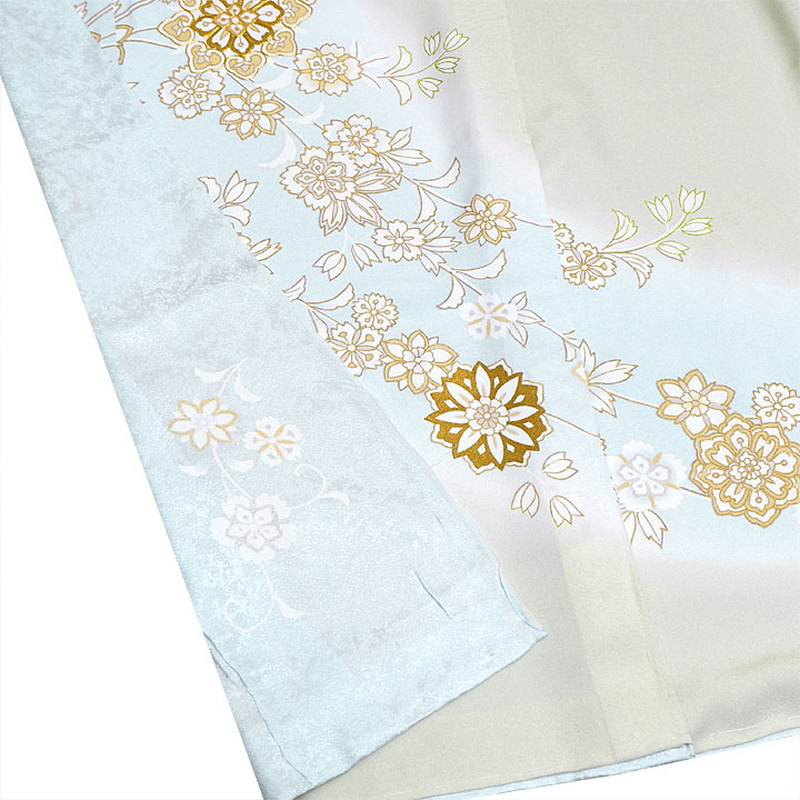 正絹　訪問着【優美な華文様】