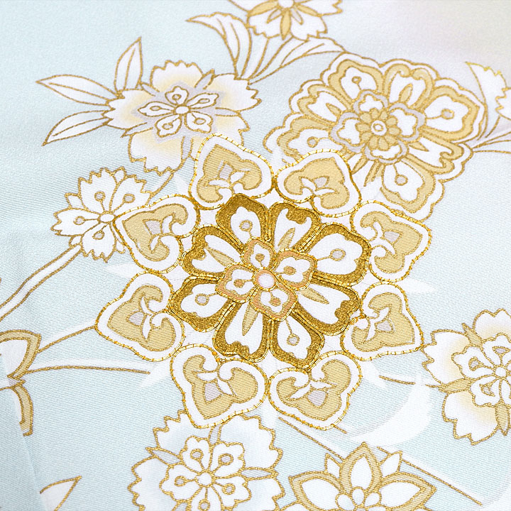 正絹　訪問着【優美な華文様】