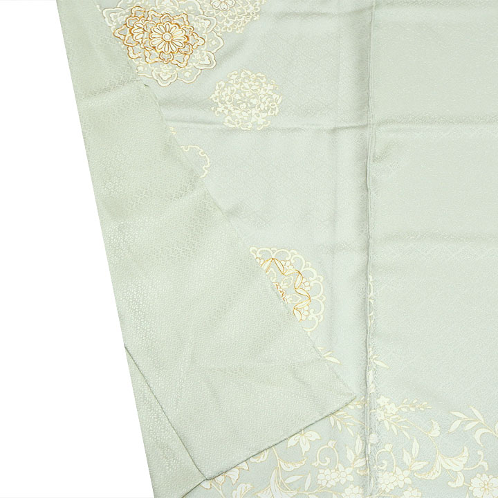 ［4349］訪問着 草花文様 駒刺繍 ぼかし 銀彩 正絹 着物 袷 4349］訪問着 草花文様 駒刺繍 ぼかし 銀彩 正絹 着物 袷 - メルカリ