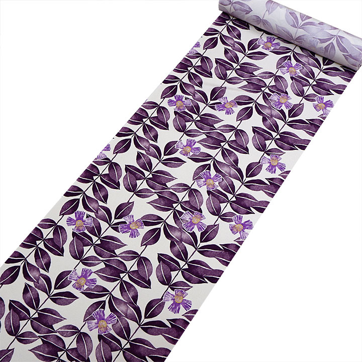 金子みすゞブランド　みすゞうた小紋反【葉模様】