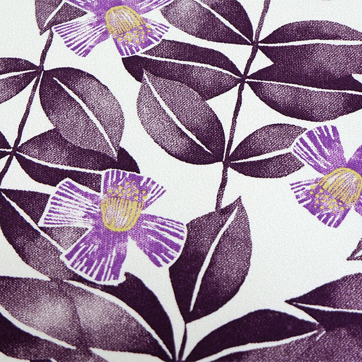 金子みすゞブランド みすゞうた小紋反【葉模様】 [241201-komon