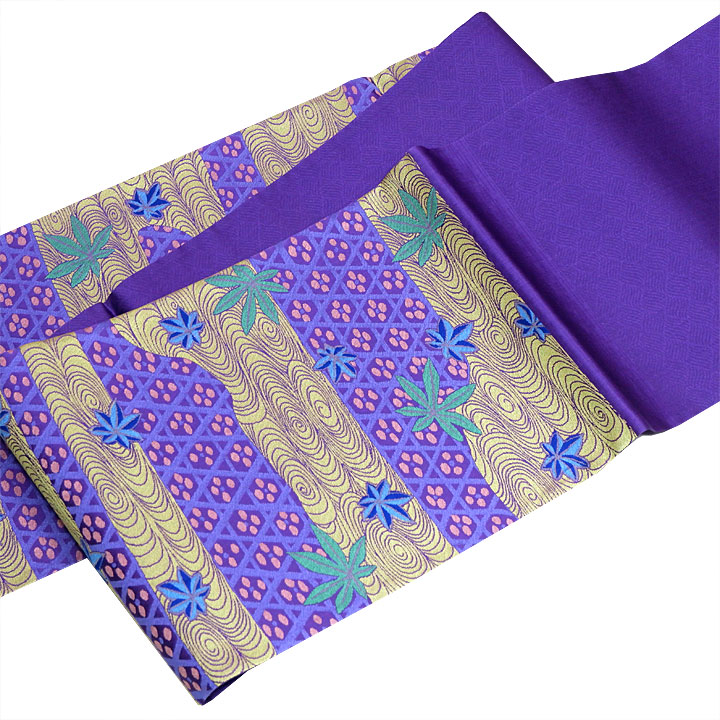 西陣織おおば 　いまおり袋帯【流水と紅葉】　