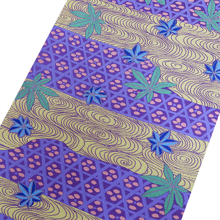 西陣織おおば 　いまおり袋帯【流水と紅葉】　