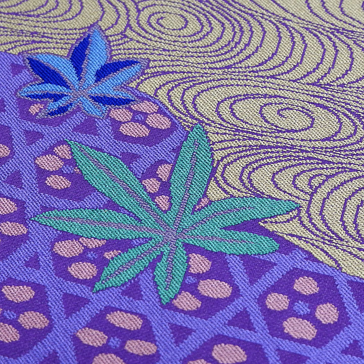 西陣織おおば 　いまおり袋帯【流水と紅葉】　