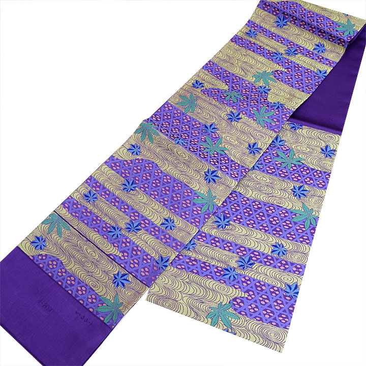 西陣織おおば 　いまおり袋帯【流水と紅葉】　