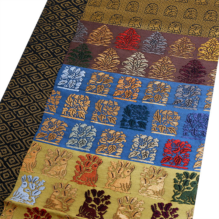 紫幸織謹製　西陣織袋帯【名物裂】