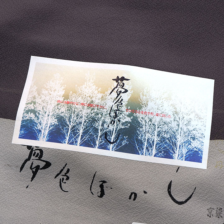 京都伝統工芸師　三代目　山仙謹製　ぼかし染 付下げ【夢色ぼかし】　