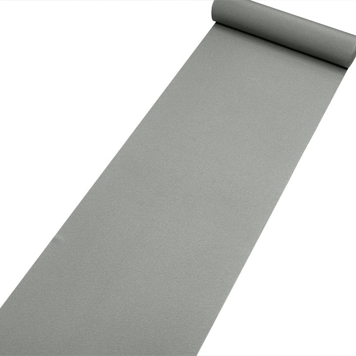 正絹 堅牢草木染 色無地反【グレー】B反