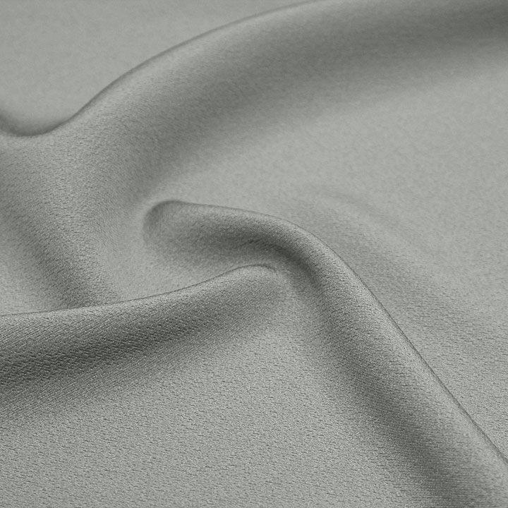 正絹 堅牢草木染 色無地反【グレー】B反