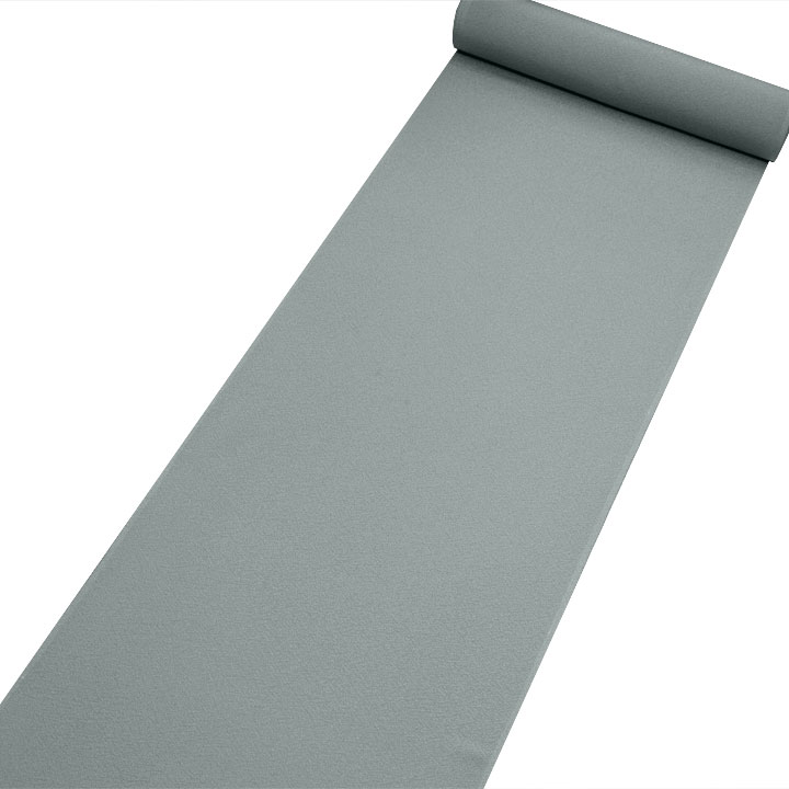 正絹 堅牢草木染 色無地反【青灰】　